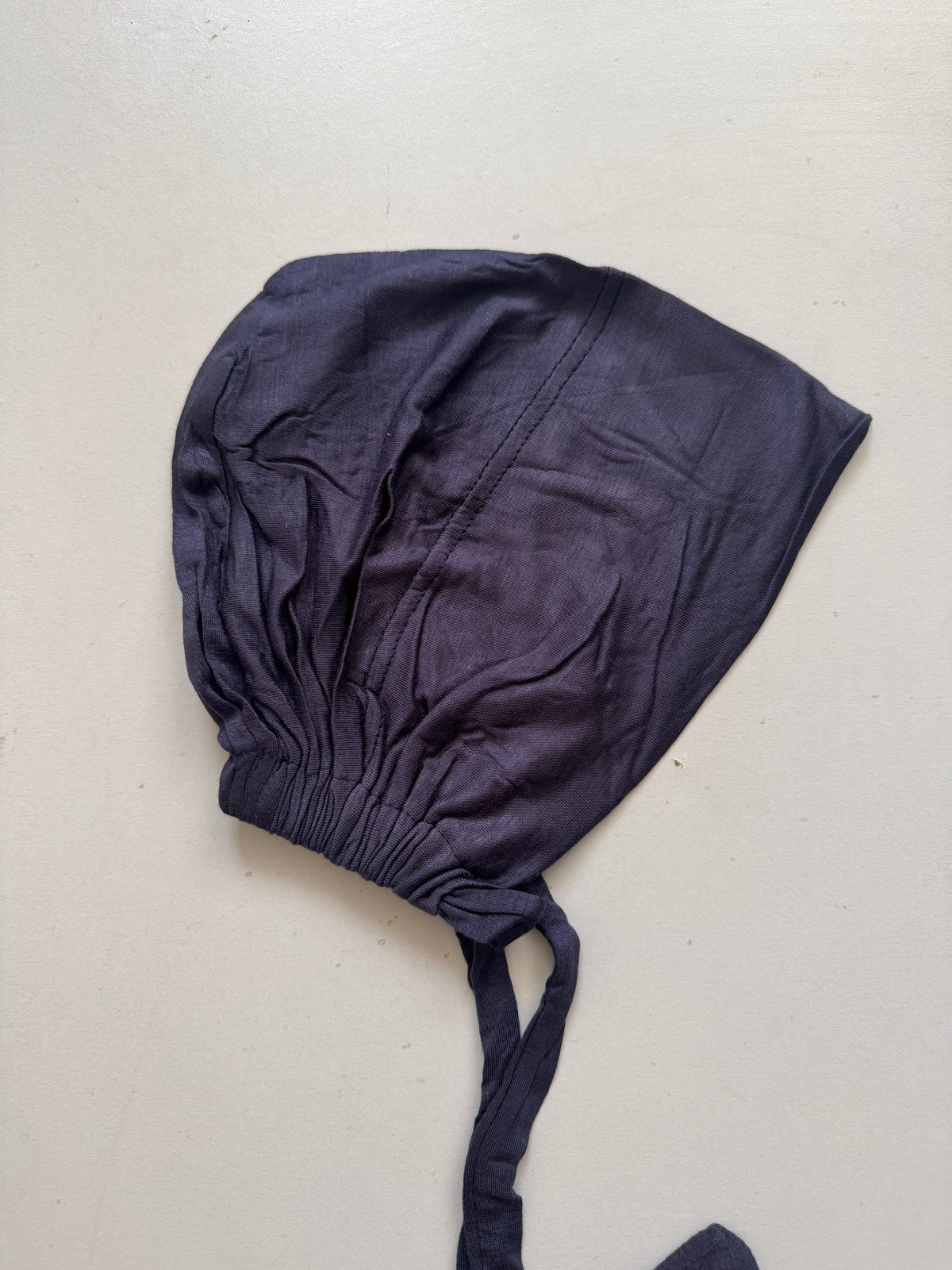 Malaysian tie back hijab cap- blue