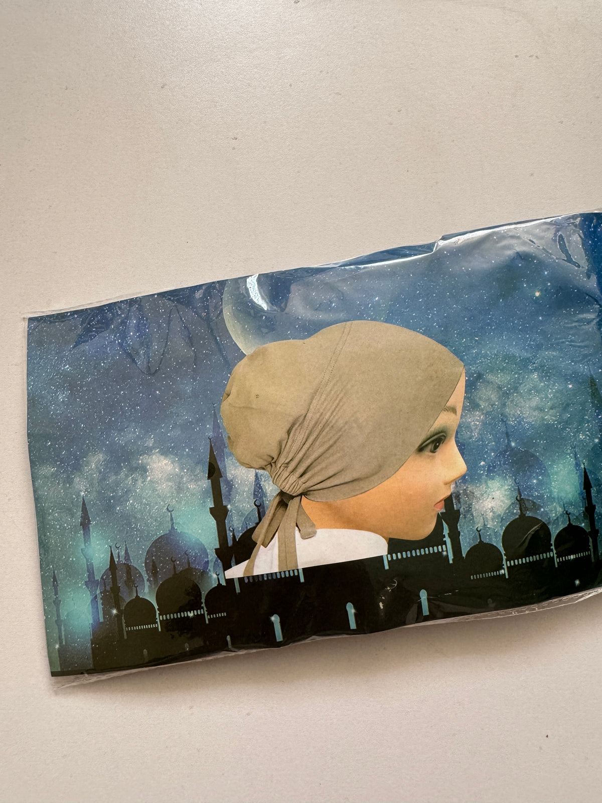 Malaysian tie back Hijab cap-greya