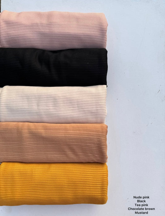 Ribbed jersey hijab