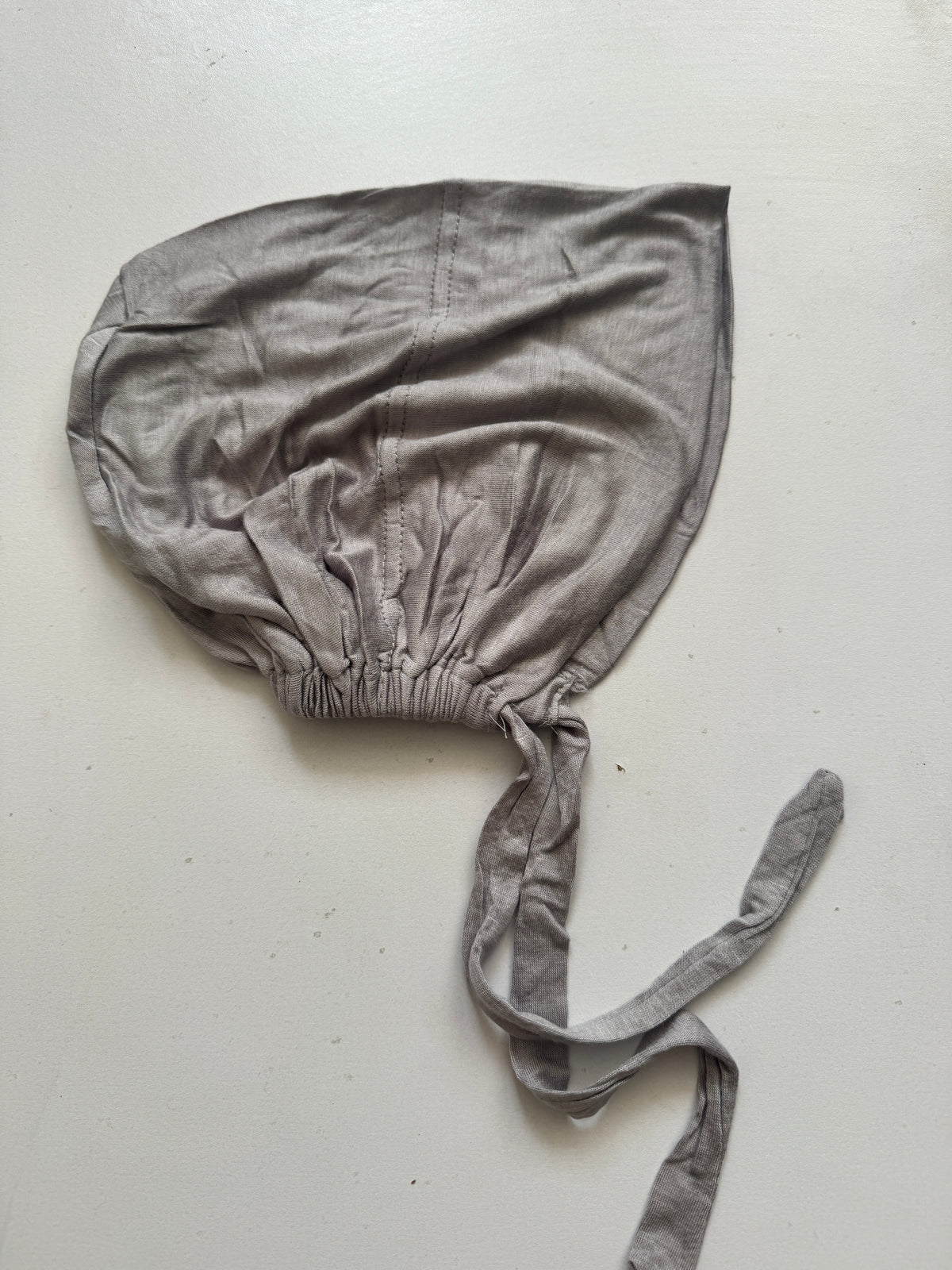 Malaysian tie back Hijab cap-greya