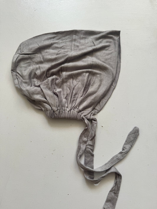 Malaysian tie back Hijab cap-greya