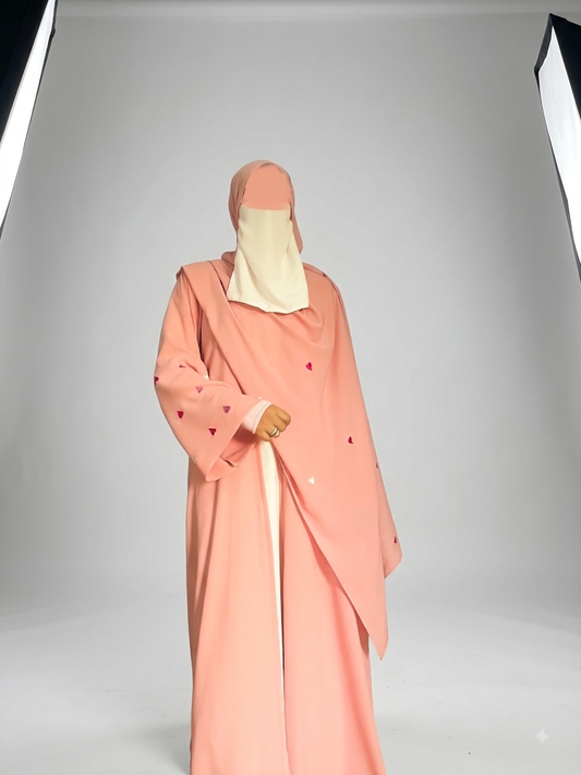 Heart abaya