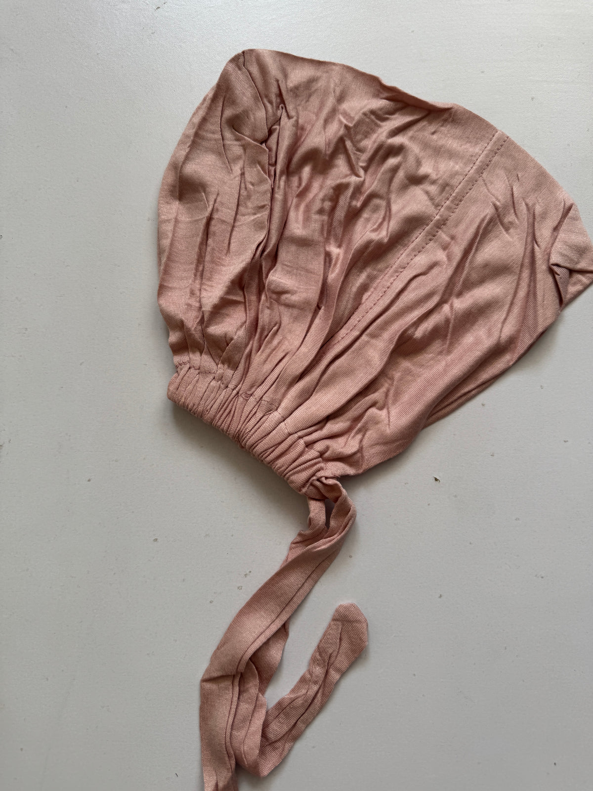 Malaysian tie back hijab cap- light pink