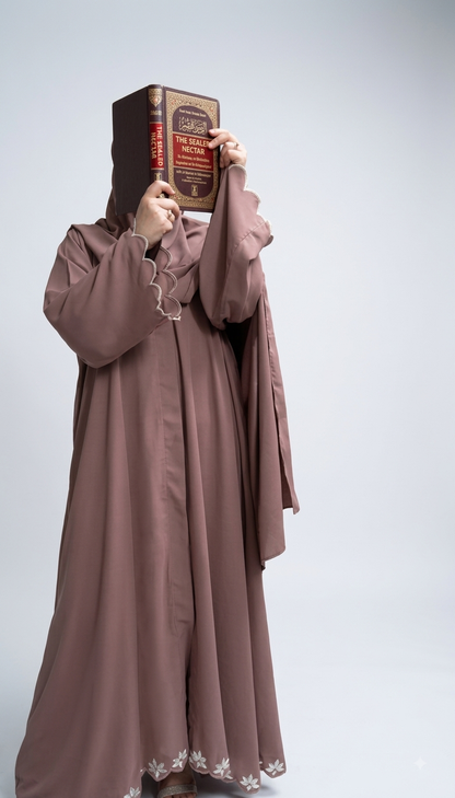 Dusty rose Abaya